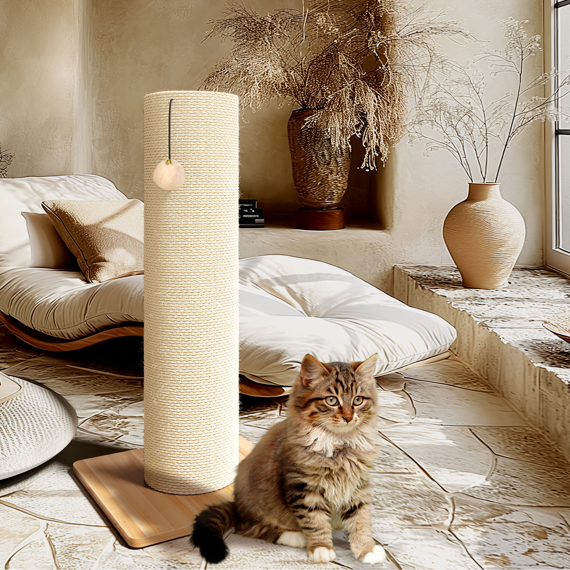 Tucker Murphy Pet™ 29.5" High Sisal Cat Scratching Post &amp; Reviews | Wayfair